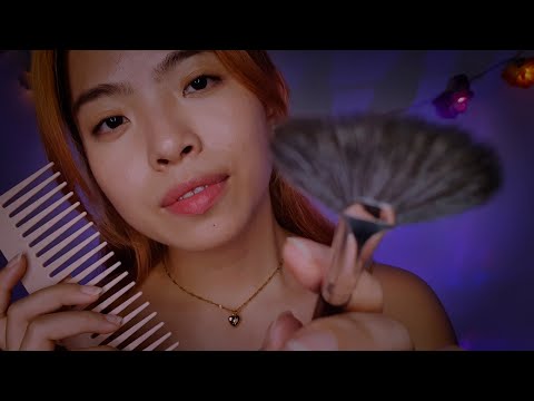Comforting you to sleep ‧₊˚ ☁️ Slow & Gentle Hair, Face & Scalp ASMR
