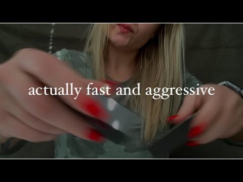 💥Fast & Aggressive ASMR // Random Unpredictable // Camera Tapping, Scratching, Visual Triggers Lofi