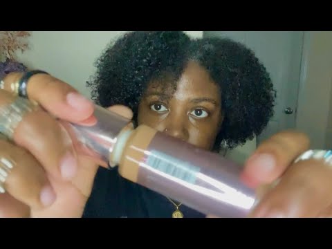 Asmr | Fast and Aggressive Makeup Application (Lofi & actual camera touching)