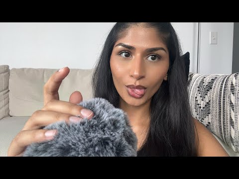 asmr mic scratching 🪐 | fluffy mic sounds super tingly sensitive mic