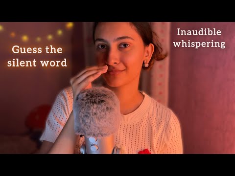 ASMR Guess the silent word! Inaudible whispering + lip reading game