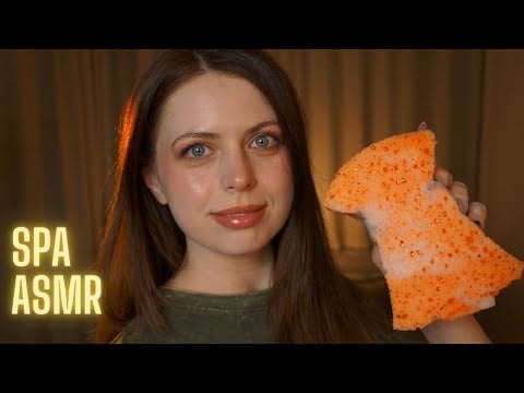 [ASMR] 🧼 Relaxing Spa: Washing Your Body | Layered Sounds, Foam & Suds