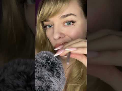 ASMR - brush nibbling  #asmrbrush