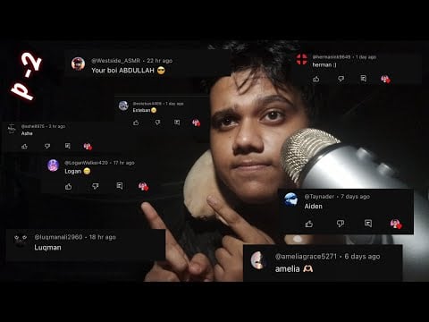 ASMR Reading Subscribers Names Part - 2