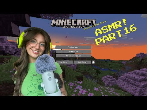 ASMR 1 hour+ Minecraft Gameplay⛏️ (PS5 controller sounds, whispers, mic scratching)