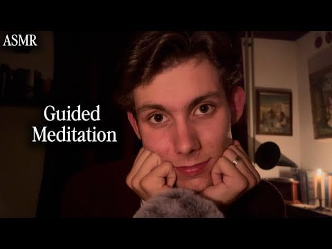 ASMR - Personal guided meditation + mic brushing, male soft spoken for sleep