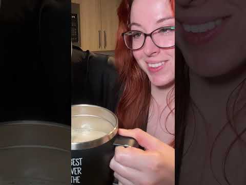 Do you like cream in your coffee? #coffee #asmrtingles #girlfriendasmr #redhead