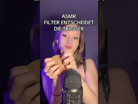 Dieser Filter entscheidet über mein ASMR ??? #asmr #fabricscratching #pov