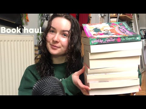 ASMR || BOOK HAUL✨ (tapping, scratching, book gripping)