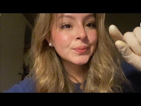 Asmr quick measuring your face and plucking your bad energy
