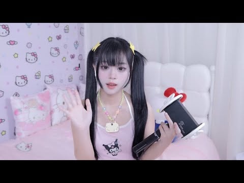 🥰晓美 Xiao Mei ASMR  舔耳口腔音喘息🎀 Ear Licking  Licking And Eating Ear Licking