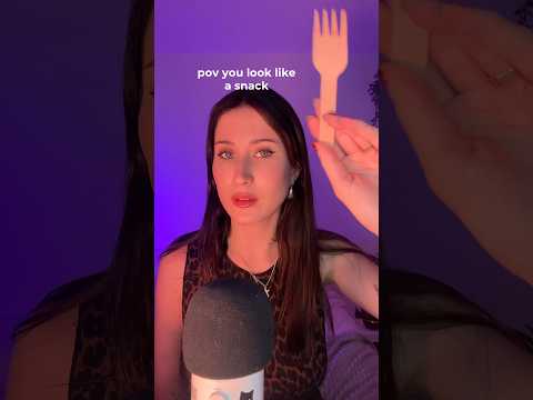 ASMR you look like a snack 😋 #asmr #mouthsounds #asmreating