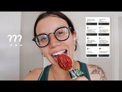ASMR respondiendo preguntas y chupando paleta 🍉