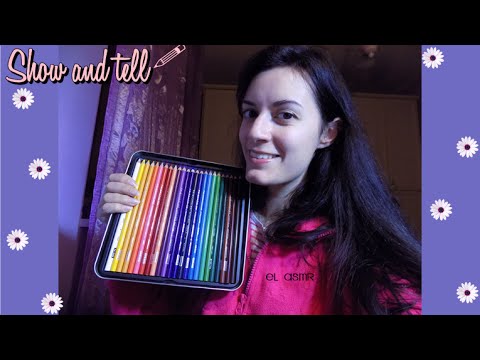 ASMR~ Show and Tell- Colour pencils♥ (ita)