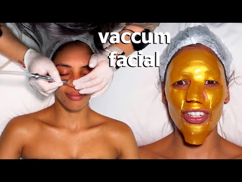 ASMR: Relaxing Cleopatra GOLD Vaccum Facial for Glowy Skin!