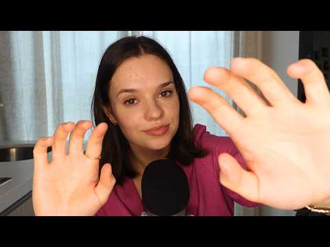ASMR invisible scratching (with layered mic scratching sound) | repeating "scratch" + mouth sounds