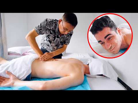 ASMR: Chinese Uncle Gives Me an Insane Strong Chinese Back Massage and Fire Cupping