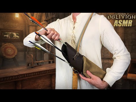 [ASMR]🏹Elder Scrolls Oblivion Arrow Shop Roleplay | Bow and Arrow Demonstration
