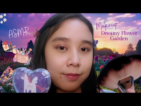 ASMR Doing your Makeup in the Dreamy Flower Garden 💐🌻🌸✨Simple, Natural Makeup~ with Birds Chirping 🦜