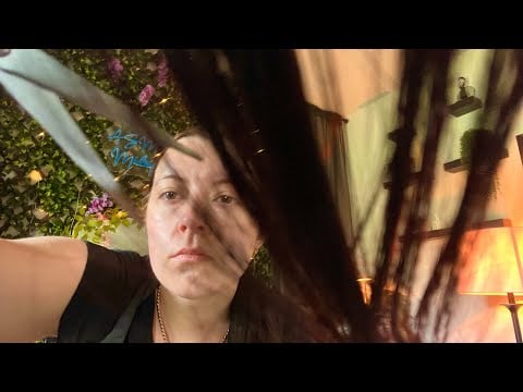 ASMR Haircut and Treatment | Salon Series Pt 3/5 (hair, steam, trim, clipping  sounds)