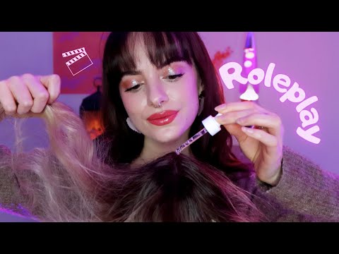 ASMR FR | Une COIFFEUSE très DOUCE prend soin de toi 💕 (examen du cuir chevelu, massage, brossage…)