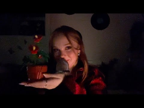 asmr sounds w/ my christmas presents (clicky whispers)