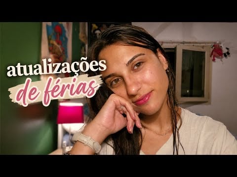 ASMR CONTANDO MINHAS FÉRIAS✨️