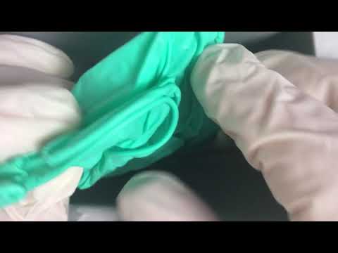 GLOVES 🤚✋ SPONTEX COLORMIX  FROM THE BOX  [[ASMR]]