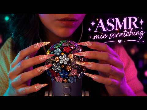 ASMR Mic Scratching | Rascando el micro con uñas EXTRA LARGAS