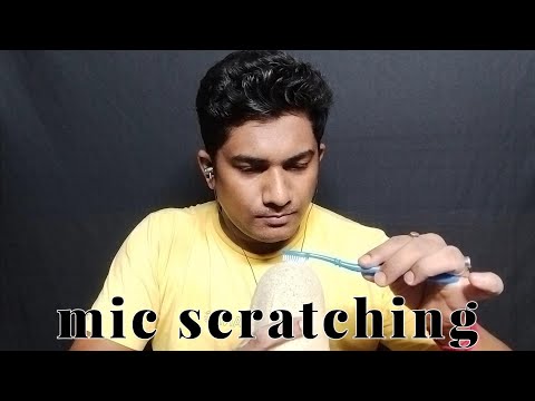 asmr mic scratching and hand sounds