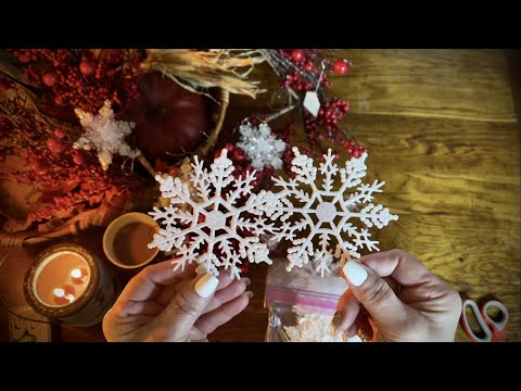 ASMR Shopping Haul! (Soft Spoken only) Portland Consignment Christmas decor & more! Crackling fire!