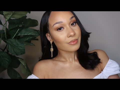 ASMR GRWM Doing My Makeup Tutorial | Golden Sunset Vibes