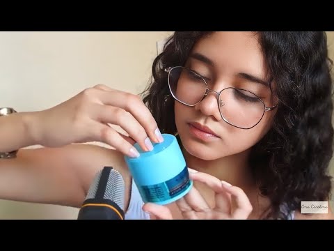 Abrindo minhas maquiagens novas em ASMR - Você dormindo em 10 minutos (Carolina Ramos).