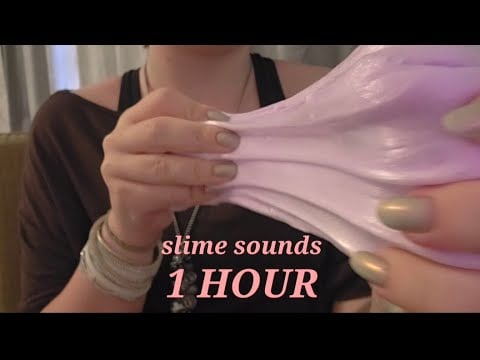 1 HOUR SLIME ASMR for background noise