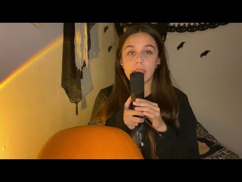 ASMR CHILE | TALLANDO MI CALABAZA DE HALLOWEEN 🎃