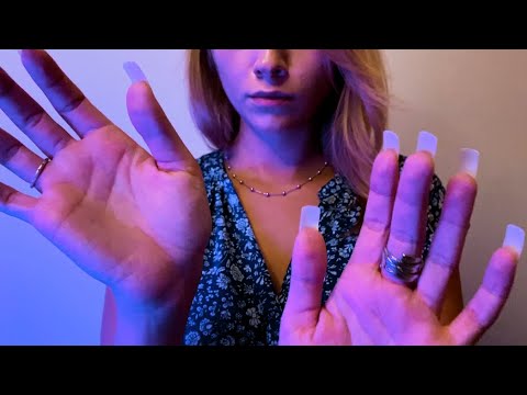 ASMR Hand Movements Hypnosis No Talking | Headache relief | Visual Triggers | Multi layered | Rain