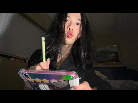 ASMR draw with me! 🎨 (tapping + pencil + scratching sounds)