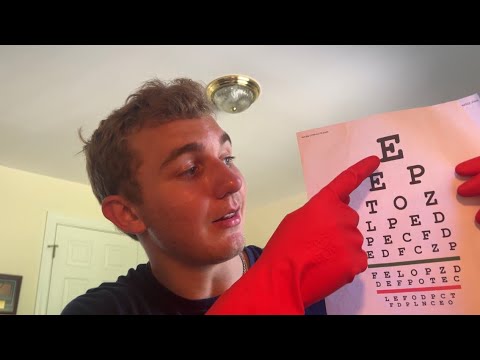 Asmr fast 1 minute vision test and eye exam