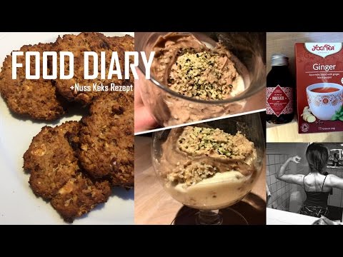 Food Diary + Protein Nuss Keks Rezept! | vegan & gesund schlank sein