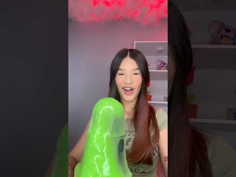 Probando Slime de Nickelodeon 💚 #slime #nickelodeon #toys #playdoh