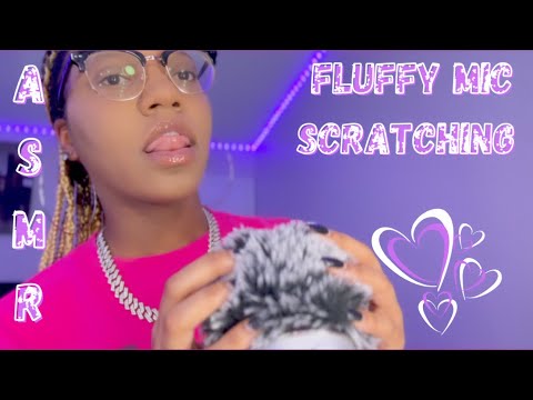 ASMR ✮ Fluffy Mic Scratching ( Kisses, Massage, Mouth Sounds, Rubbing, etc ) Brain Massage 🧠💆🏽‍♀️