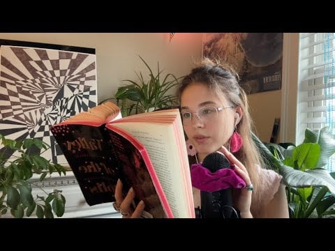 ASMR gentle mouth sounds while silently reading (super cozy)