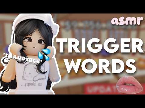 roblox asmr ★ relaxing trigger words...slowly turning inaudible 💤🩷