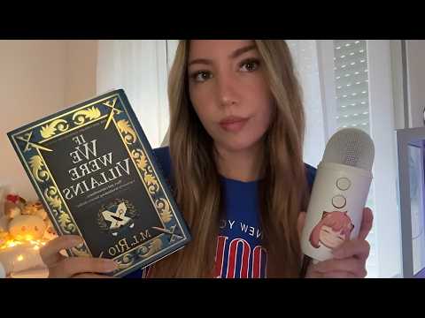 ASMR Over Explaining Book Covers (close up)