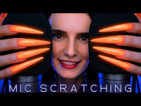 ASMR BEST 2 Mic Scratching in the DARK 🔦 GLOWING Nails 🧡 NO TALKING 🤫 to Sleep & Relax ASAP 4K