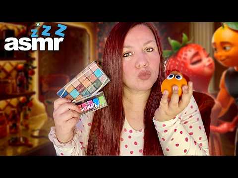 ASMR Español Maquillaje GLAMOROSO para FRUTI NOVELAS Roleplay 🍓🍊🍌