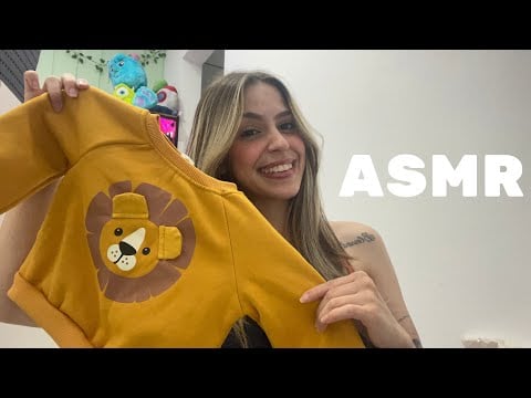 ASMR MOSTRANDO ROUPINHAS NOVAS DO APOLETE 💙 