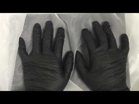 LATEX GLOVES👋🤚  BLACK and WHITE 🔘⚪⚫ LAYERING▪▫◾◽◼◻⬛  [[ASMR]]