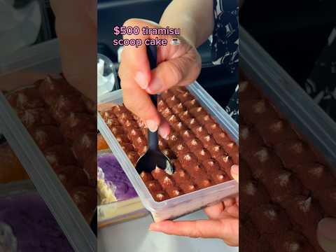 Trying the most expensive scoop cakes in the world… #food #eating #mukbang #dessert #chocolate