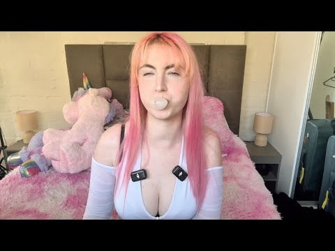 ✨ 👄 Gum Chewing and Bubble Blowing ASMR | Mouth Sounds | Spit | Saliva 👄 ✨